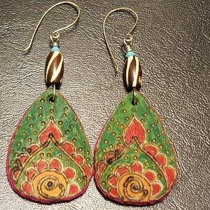 Artisan earrings Handmade One of a kind